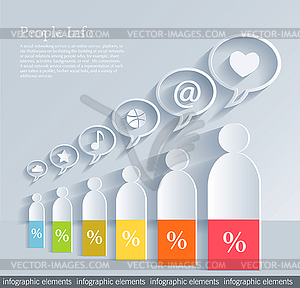  Social media concept - vector clipart