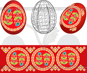 Easter eggs - vector image