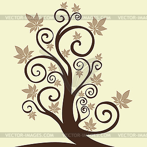 Autumn tree - vector image