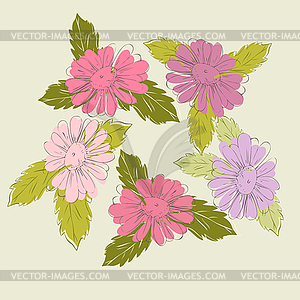 Floral background - vector clip art