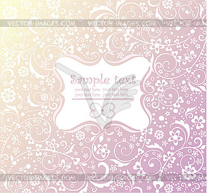 Baby girl arrival card - vector clip art