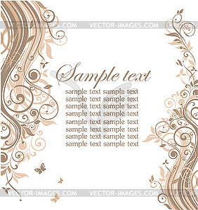 Beautiful floral background - royalty-free vector clipart