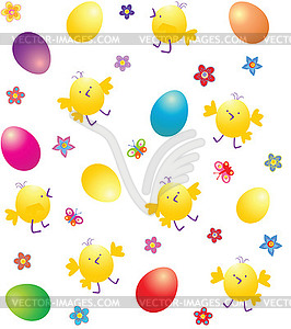 Easter wallpaper - vector clipart