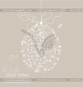 Easter card - vector clipart / vector image