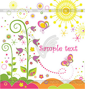 Abstract greeting card - vector image