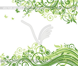 Floral background - vector EPS clipart