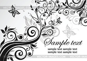 Floral template - vector image