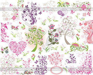 Beautiful floral design - royalty-free vector image