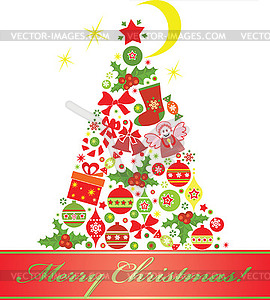 Christmas tree - vector clip art