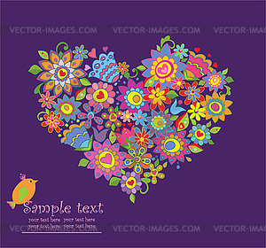 Funny greeting card - vector clipart