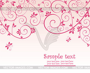 Valentine red card - vector clipart