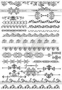 Decorative borders - royalty-free vector clipart