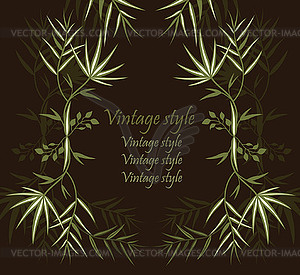 Floral vintage background - vector clipart