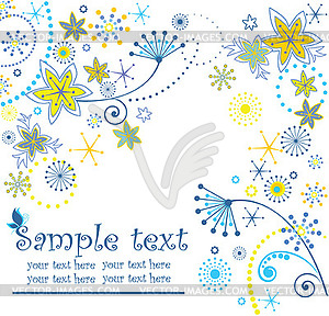 Summer card - vector clipart