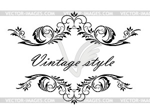 Vintage header - vector image