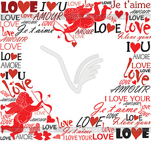 Love - color vector clipart