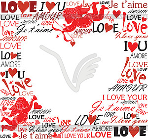 Valentine background - vector image