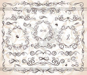 Wedding headers - vector clipart