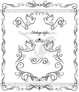 Wedding set - vector clip art