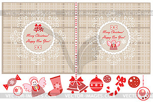 Xmas labels - vector clipart