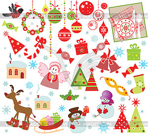 Xmas set - vector clipart