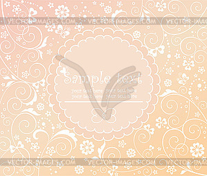 Beautiful invitation - vector clip art