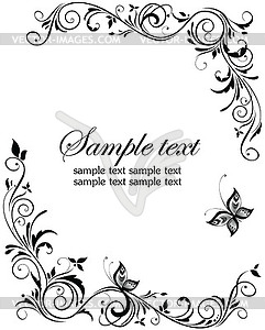 Vintage wedding design - vector clip art