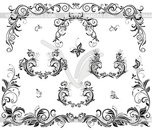 Wedding headers - vector clipart