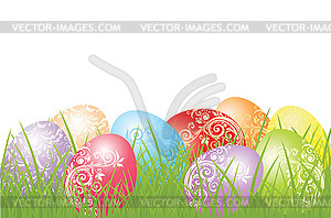 Colorful easter eggs - vector EPS clipart