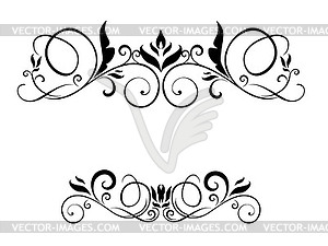 Floral wedding card - vector clipart