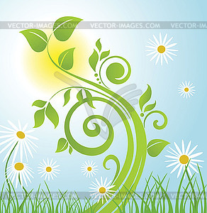 Spring tree - stock vector clipart