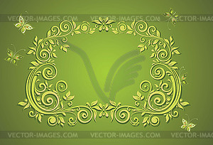 Spring vintage card - vector clip art