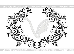 Vintage black frame - vector clip art