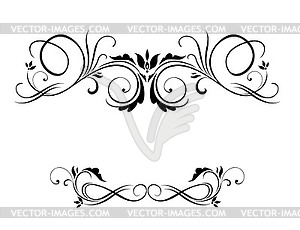 Wedding floral card - vector clipart