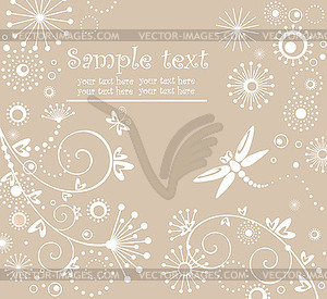 Abstract greeting card - vector clip art