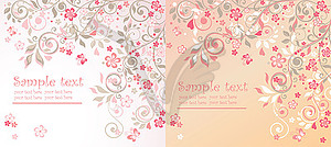 Beautiful greeting cards - vector clipart