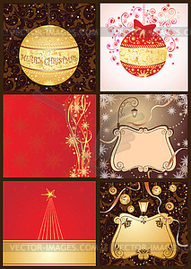 Christmas cards - vector image