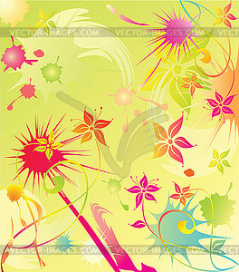 Summer colorful baclground - vector clipart