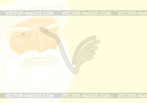 Father Christmas illustration, retro style - vector clipart