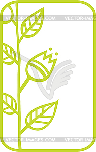 Branch with leaves - vector clipart / vector image