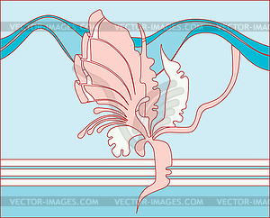 Orchid - color vector clipart