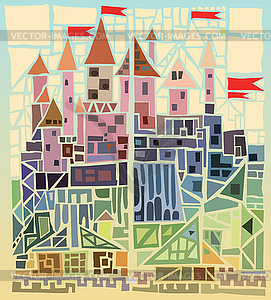 Ancient castle - vector clipart