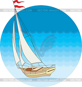 Sailing - vector image