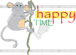 Happy time - vector image