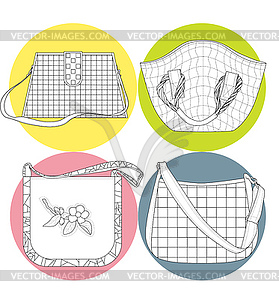 Four bags - vector clipart
