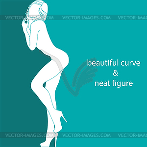 Beautiful curve and neat figure - vector image
