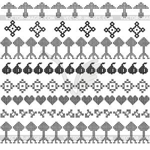 Имитация вышивки крестом - изображение в формате EPS