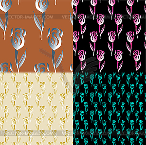 Seamless abstract patterns - vector image