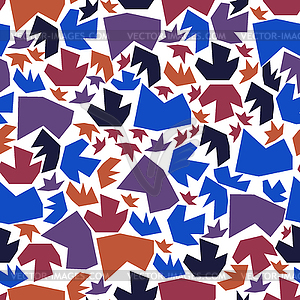 Geometric seamless abstract pattern - color vector clipart