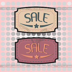 Vintage design label - vector image